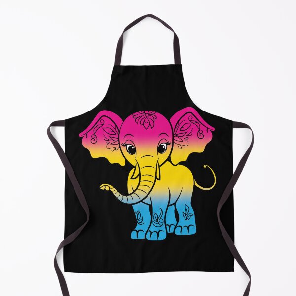 Item preview, Cute Elephant Pansexual Pride Flag, Kawaii Elephant Pan Design  designed and sold by Travelslightly.