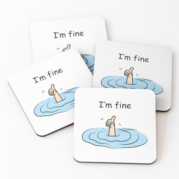Item preview, I'm fine designed and sold by People Tee.