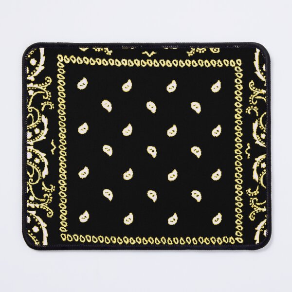 Item preview, Black and yellow bandana pattern designed and sold by Roxburylane.