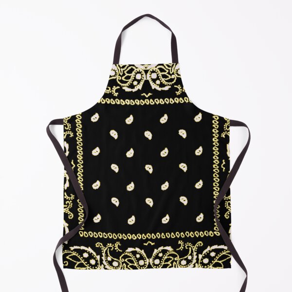 Item preview, Black and yellow bandana pattern designed and sold by Roxburylane.