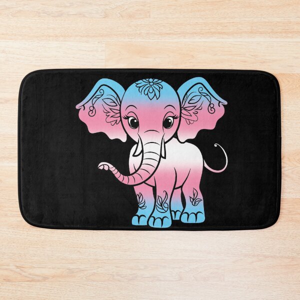 Item preview, Cute Elephant Transgender Pride Flag, Kawaii Elephant Trans Design  designed and sold by Travelslightly.