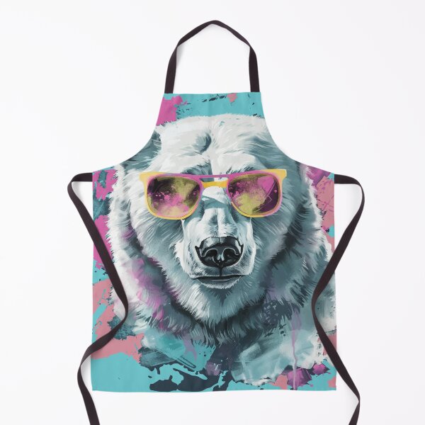 Item preview, Colorful/Colorful polar bear with sunglasses 06 designed and sold by Batch-C91.