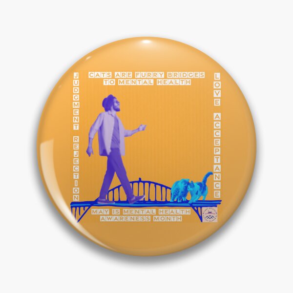 Item preview, Orange Cats Furry Bridges to Mental Health designed and sold by 1Felinophile.