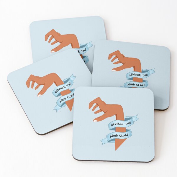 Item preview, Beware the ADHD Claw Hands (Blue) designed and sold by Dani Moffet.