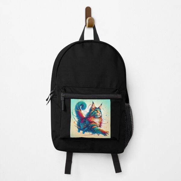 Item preview, Colorful Maine Coon Cat Art designed and sold by RetroPop23.