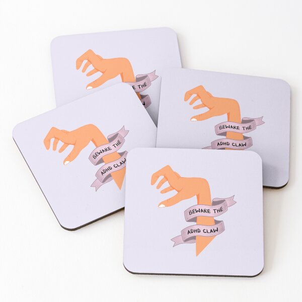 Item preview, Copy of Beware the ADHD Claw Hands (Purple) designed and sold by Dani Moffet.