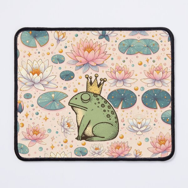 Item preview, frog king surrounded by water lilies designed and sold by FurryFantasy.