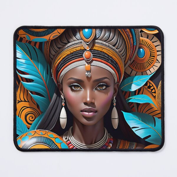 Artikelvorschau, Patterns of Strength An Empowering African Beauty Portrait entworfen und verkauft von TheArtOfPat.
