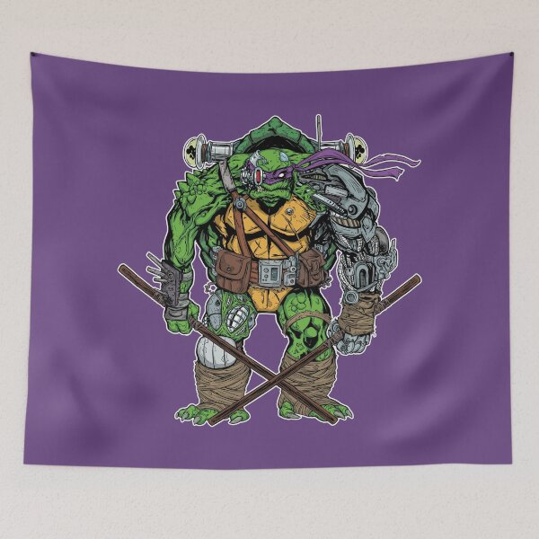 Item preview, Mutant Don Turtle Ninja with Bo Staffs designed and sold by Tater7Art.
