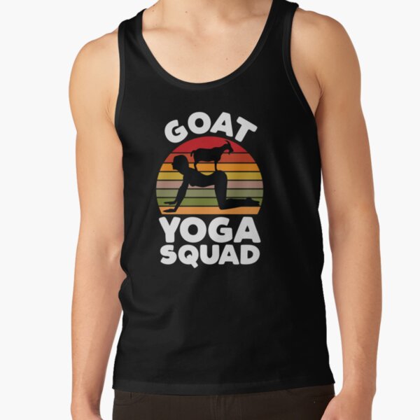 Item preview, Goat Yoga Squad Namaste Spiritual Meditation Animal Fan designed and sold by GravitiTees.