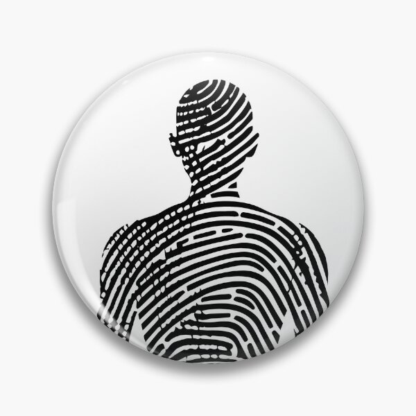 Item preview, Fingerprint on human body. Black and white designed and sold by MagicColorPrint.