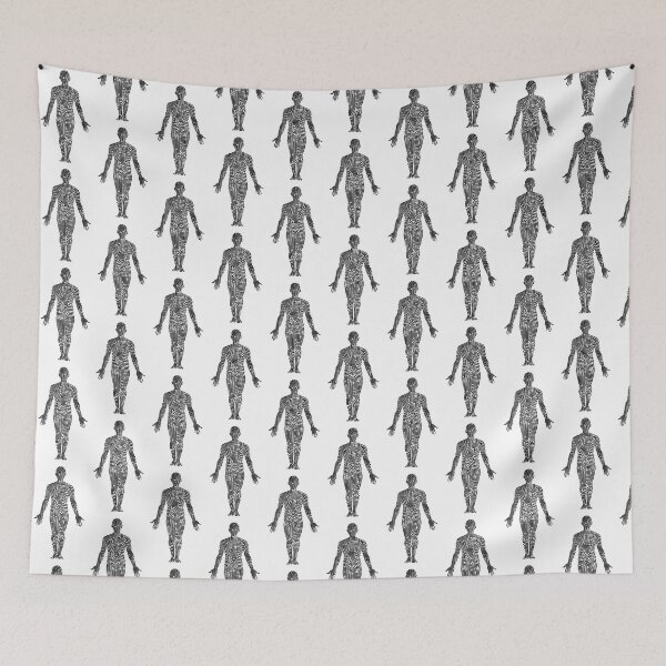 Item preview, Fingerprint on human body. Black and white designed and sold by MagicColorPrint.