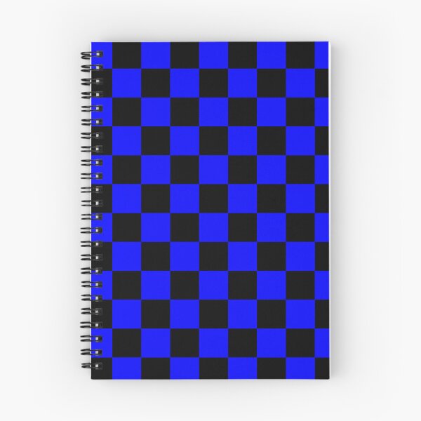 Item preview, Checkered - Black and Blue designed and sold by JustPatterns2.