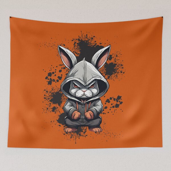 Item preview, black rabbit, designed and sold by CarpArtt.