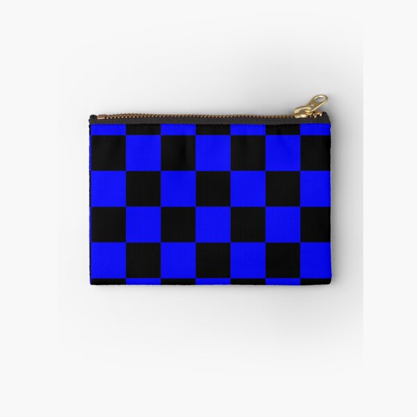 Item preview, Checkered - Black and Blue designed and sold by JustPatterns2.