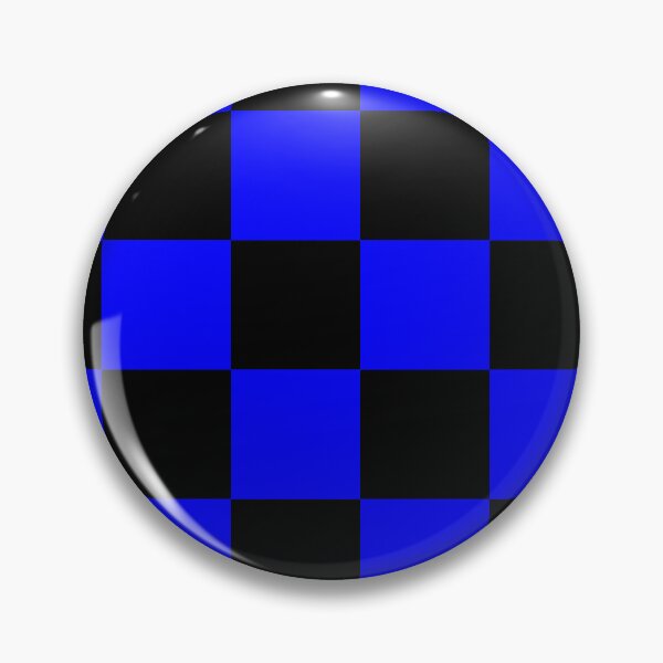 Item preview, Large Checkered - Black and Blue designed and sold by JustPatterns2.