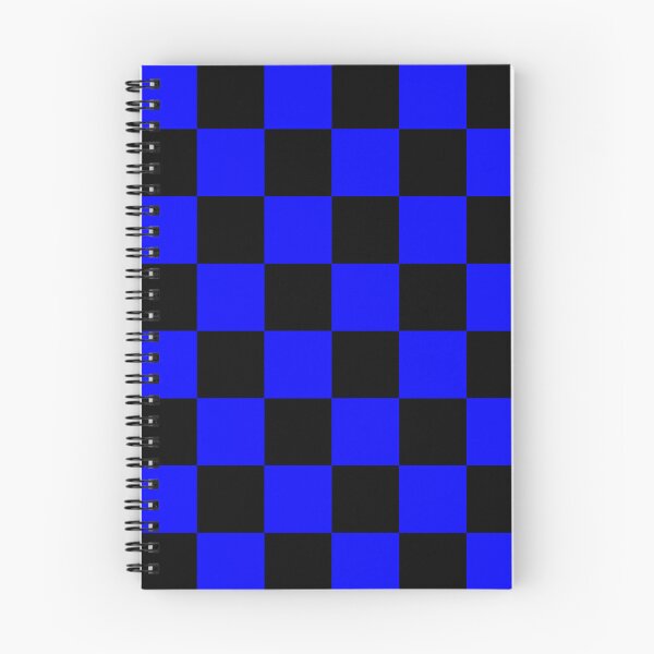 Item preview, Large Checkered - Black and Blue designed and sold by JustPatterns2.