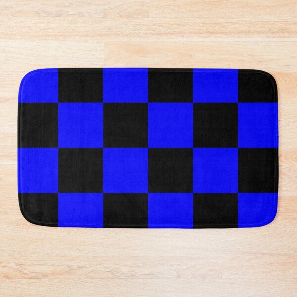 Item preview, Large Checkered - Black and Blue designed and sold by JustPatterns2.