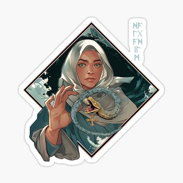 Saint Hilda defeats the Snake Sticker