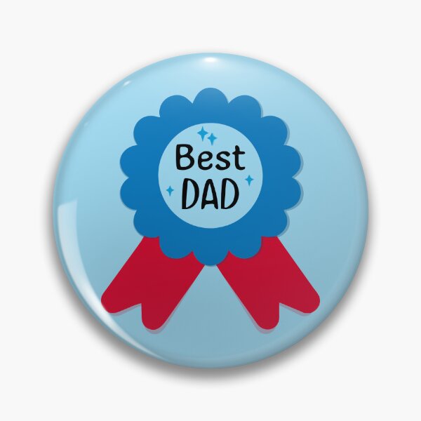 Item preview, Best Dad, Father's Day greeting lettering quote with ribbon, design for dad lovers. designed and sold by HippoInkStudio.
