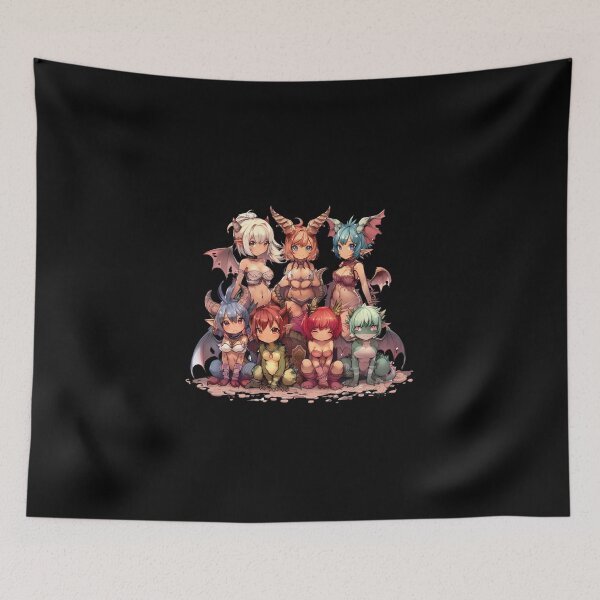 Item preview, Mismatch Monster Girls designed and sold by SurrealismByKia.