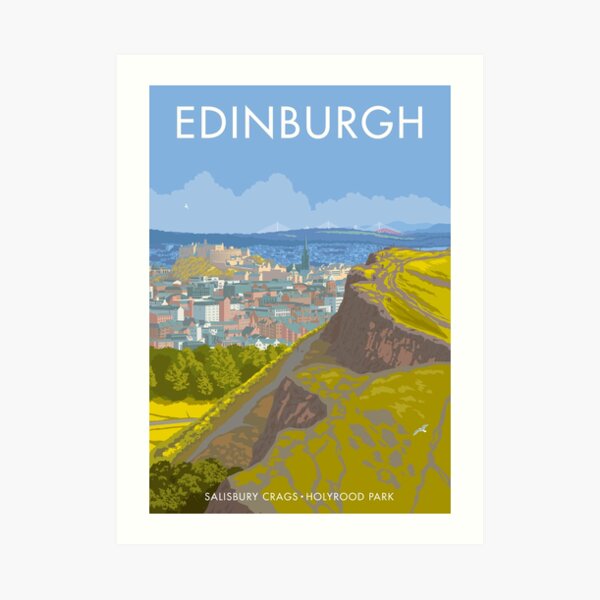 Endinburgh, Salisbury Crags Art Print