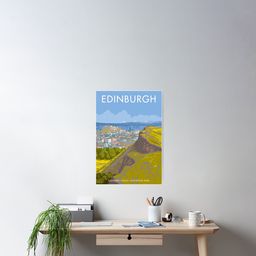 Endinburgh, Salisbury Crags Poster