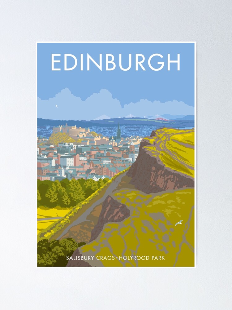 Alternate view of Endinburgh, Salisbury Crags Poster