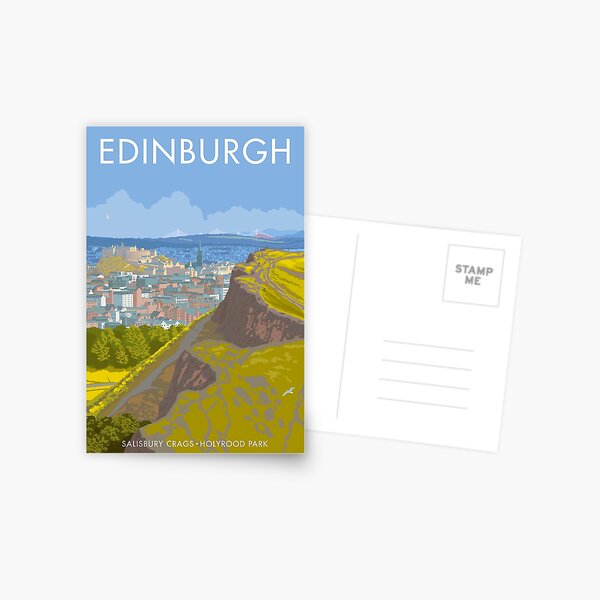 Endinburgh, Salisbury Crags Postcard