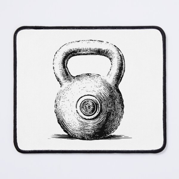 Item preview, Classic Kettlebell Sketch - Fitness Art for Strength Enthusiasts designed and sold by BNCH44.