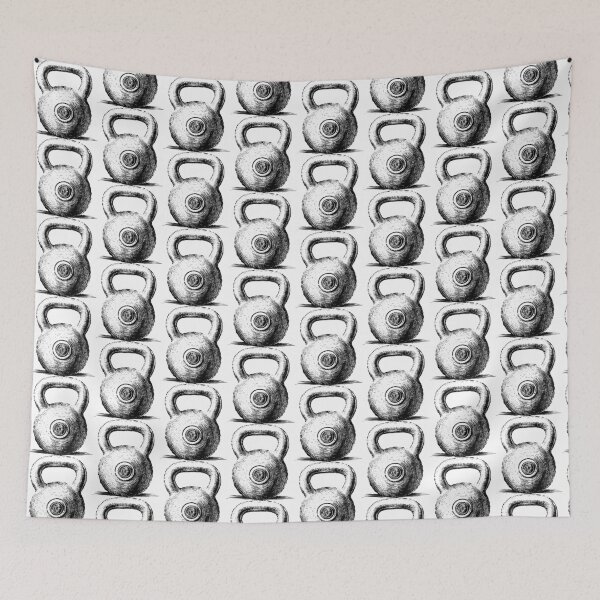 Item preview, Classic Kettlebell Sketch - Fitness Art for Strength Enthusiasts designed and sold by BNCH44.