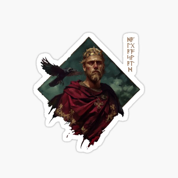 Saint Oswald and the Raven Sticker