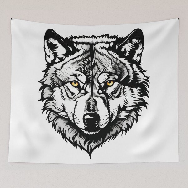 Item preview, The Lonely Hunter: A Wolf in the Moonlight designed and sold by Ink-Kreativ.