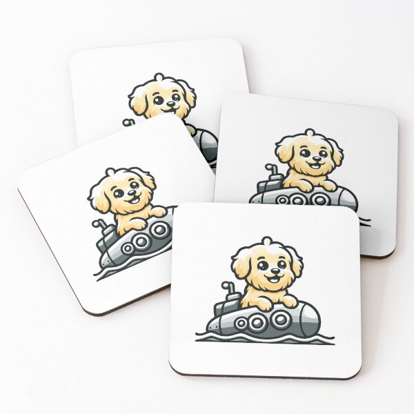 Item preview, Submarine Puppy Adventure: Cheerful Dog Piloting an Underwater Sub designed and sold by Akioos.