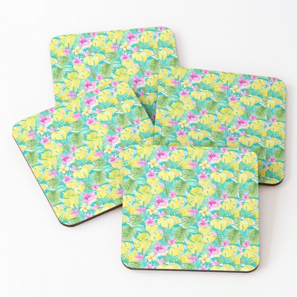 Item preview, Tropical Flowers in Sunshine. Vivid Colours Abstract Digital Design designed and sold by CreativeCanvas8.
