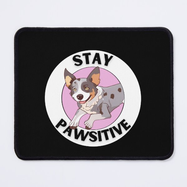 Item preview, STAY PAWSITVE blue merle dog border collie designed and sold by GoodyPaws.