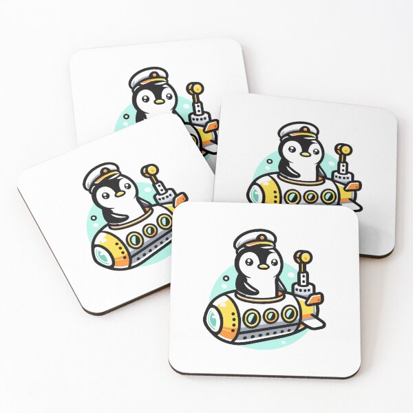 Item preview, Submarine Explorer Penguin: Underwater Adventure Cartoon designed and sold by Akioos.