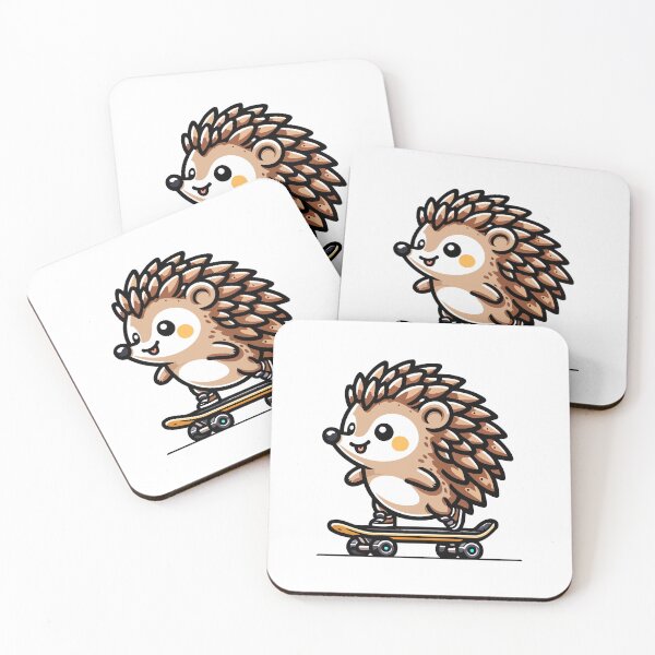 Item preview, Cool Skateboarding Hedgehog - Cute and Playful Animal designed and sold by Akioos.