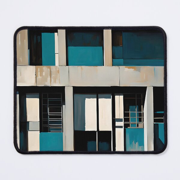 Item preview, Abstract concrete architecture oil painting #0031 designed and sold by larabu.