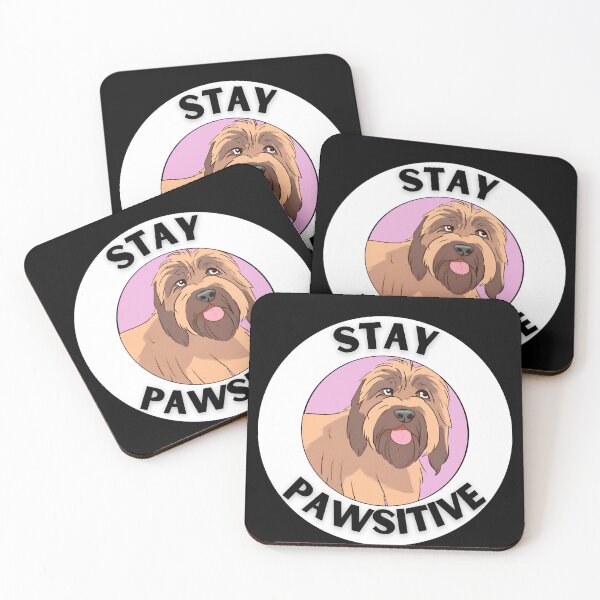 Item preview,  STAY PAWSITVE Briard designed and sold by GoodyPaws.