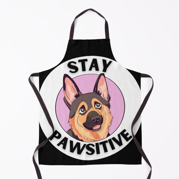 Item preview, STAY PAWSITVE german shepherd  designed and sold by GoodyPaws.