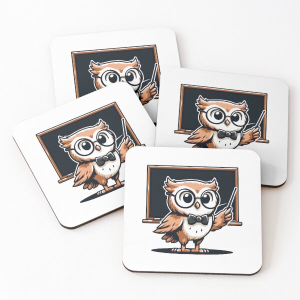 Item preview, Professor Owl at the Chalkboard - Smart Owl Teaching designed and sold by Akioos.