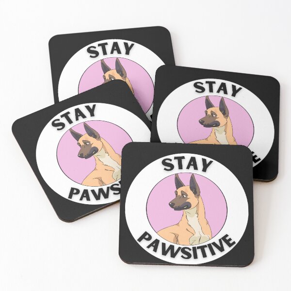 Item preview, STAY PAWSITVE kawaii malinois dog  designed and sold by GoodyPaws.