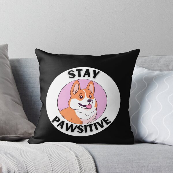 Item preview, STAY PAWSITVE kawaii corgi  designed and sold by GoodyPaws.