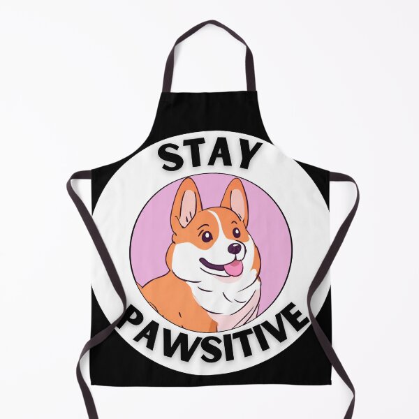 Item preview, STAY PAWSITVE kawaii corgi  designed and sold by GoodyPaws.