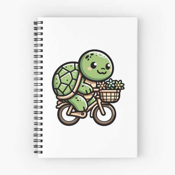 Item preview, Eco-Friendly Turtle on a Bike - Charming Springtime designed and sold by Akioos.