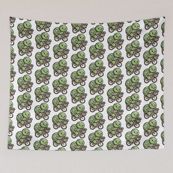 Item preview, Eco-Friendly Turtle on a Bike - Charming Springtime designed and sold by Akioos.