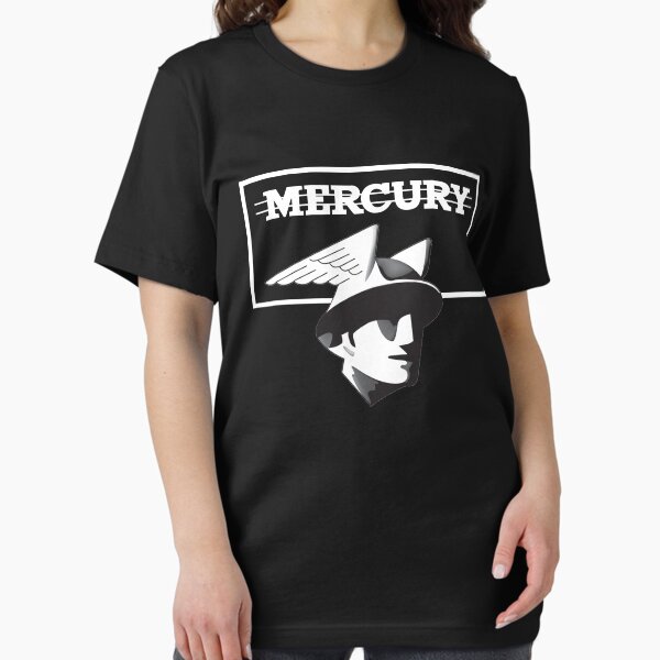 Item preview, Flathead Ford V8 Mercury emblem - white print designed and sold by retropetrol.