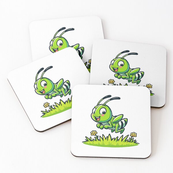 Item preview, Joyful Green Grasshopper Playful Insect designed and sold by Akioos.