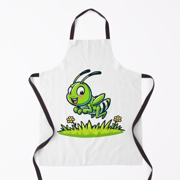 Item preview, Joyful Green Grasshopper - Playful Insect designed and sold by Akioos.